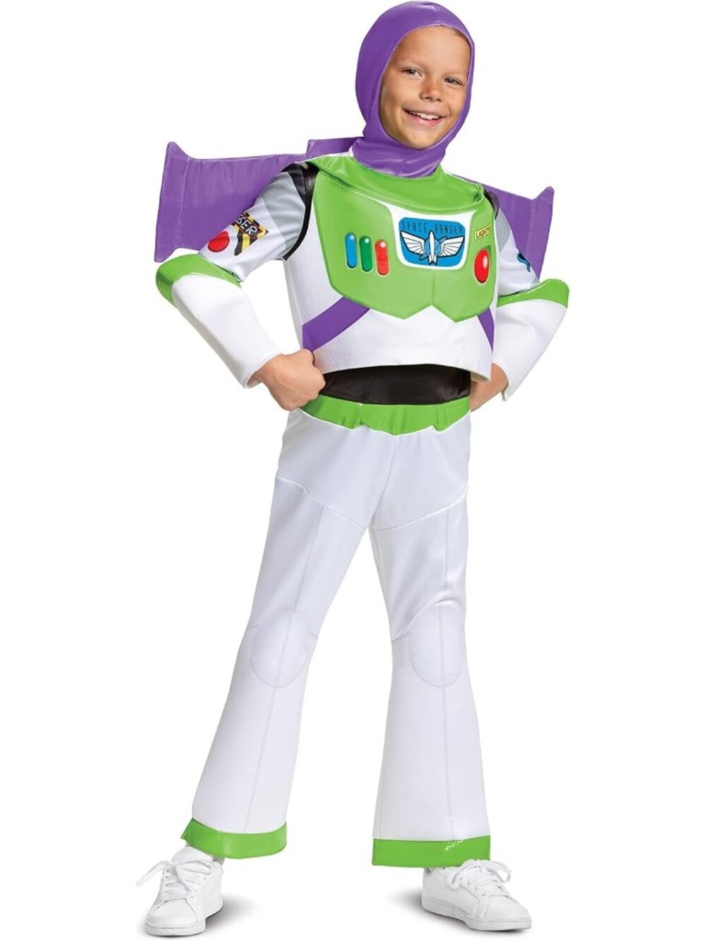 Buzz Lightyear Costume for Kids - Toy Story 4 Dress-Up Outfit, Medium (7-8)